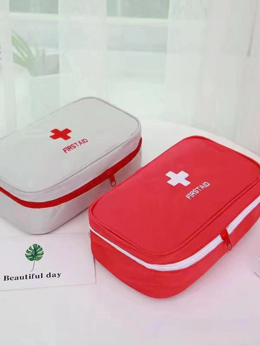 1入組便攜藥品收納袋 - 淺灰色 - 查看 1