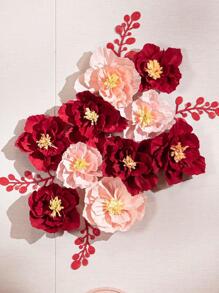 1pc Crepe Paper Flower Decoration 3d Artificial Flower For Party Background Layout - Baby Pink - View 5