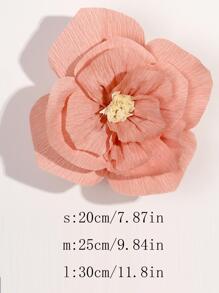 1pc Crepe Paper Flower Decoration 3d Artificial Flower For Party Background Layout - Baby Pink - View 3