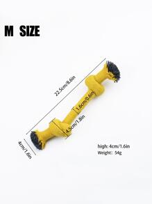 1 件随机颜色绳玩具，适合猫/狗爱好者的礼物和狗/猫妈妈喜欢的宠物狗爱好者和狗妈妈喜欢，糖果色，双结设计用于牙齿清洁和磨牙 - 彩色 - 查看 4