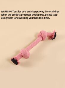 1 件随机颜色绳玩具，适合猫/狗爱好者的礼物和狗/猫妈妈喜欢的宠物狗爱好者和狗妈妈喜欢，糖果色，双结设计用于牙齿清洁和磨牙 - 彩色 - 查看 8