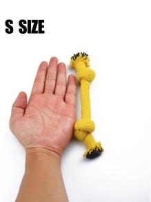 1 件随机颜色绳玩具，适合猫/狗爱好者的礼物和狗/猫妈妈喜欢的宠物狗爱好者和狗妈妈喜欢，糖果色，双结设计用于牙齿清洁和磨牙 - 彩色 - 查看 5