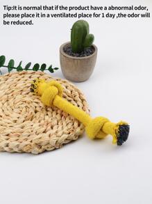 1 件随机颜色绳玩具，适合猫/狗爱好者的礼物和狗/猫妈妈喜欢的宠物狗爱好者和狗妈妈喜欢，糖果色，双结设计用于牙齿清洁和磨牙 - 彩色 - 查看 7