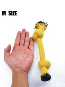 1 件随机颜色绳玩具，适合猫/狗爱好者的礼物和狗/猫妈妈喜欢的宠物狗爱好者和狗妈妈喜欢，糖果色，双结设计用于牙齿清洁和磨牙 - 彩色 - 查看 6