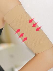 Manga del brazo, 420D Mangas negras para las piernas y mangas para los brazos Protección solar Manga envolvente para el brazo - Beis - Ver 1