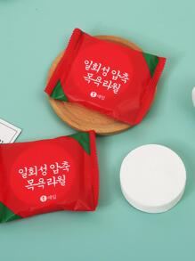 Compressed Towels,1Pc Portable Facial Cleansing Towel  Absorbent Disposable Cleansing Cloth For Travel - White - View 2