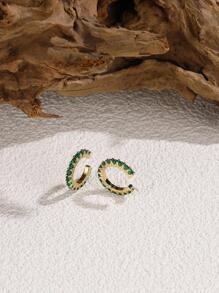 Rhinestone Decor Ear Cuff - Multicolor - View 2