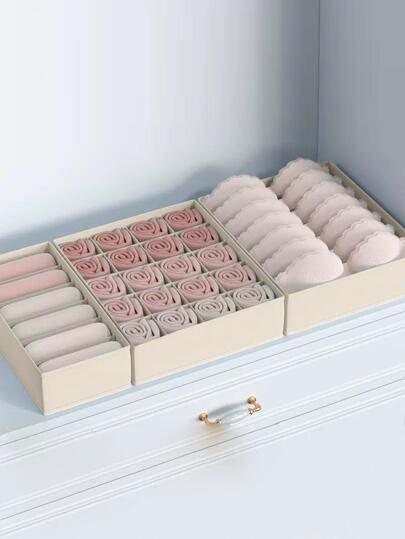 1 Paquet de Boîte de Rangement pour Sous-vêtements de Couleur Unie, Boîte de Rangement pour Chaussettes en Non-tissé Beige, Rangement pour Sous-vêtements, Soutien-gorge, Chaussettes, Cravates, Foulard en Soie, Boîte de Rangement pour Armoire, Décorations de Boîte de Rangement Décorations de Fête Décorations de Chambre Décorations de Maison Décorations de Chambre à coucher, Organisateur, Organisateur, Rangement à Domicile, T-shirt Blanc Femme, Pantalon Noir Femme, Vêtements d'Hiver pour Femmes, Robe, Vêtements d'Hiver pour Femmes, Robes Élégantes pour Femmes, Chemise Blanche pour Femmes, Manches Longues, Combinaison Blanche pour Femmes, Robes de Printemps pour Femmes, Tenues de Printemps pour Femmes, Printemps, Vêtements de Printemps, Minimaliste, Hauts d'Été