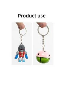 60/30 件金属钥匙扣，简约时尚，适合日常休闲使用，礼物纪念品，汽车配件包饰，学校可爱哥特 Y2k 包饰，带身份证夹的挂绳，汽车配件包饰，圣诞节 - 銀色 - 查看 3