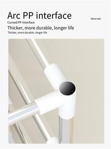 1 pieza Armario a prueba de polvo reforzado 9 capas cuadrícula de 10 zapato almacenamiento ( talla grande ) - Gris - Ver 9