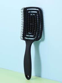 1入組鏤空塑膠梳子 - 黑色 - 查看 1
