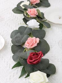 200 Pcs Artificial Rose Flower Heads, 1.97in Stemless Roses Artificial Rose Flower Heads For Crafts Fake Roses Heads Artificial Roses For DIY Craft Wedding Bouquet Party Decoration, Table Centerpiece Decorations, Party Decoration Supplies - 白色 - 查看 5