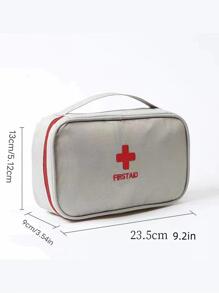 1入組便攜藥品收納袋 - 淺灰色 - 查看 2