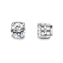 À La Mode En Acier Inoxydable Magnétique Boucles D'oreilles Pour Homme & Femme , Zircone Cubique Clips D'oreilles En Acier Inoxydable Multicolore