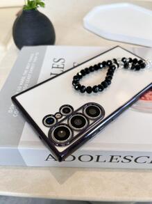 透明手機殼附帶繩子 - 黑色 - 查看 7