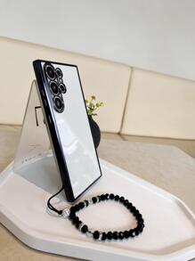 透明手機殼附帶繩子 - 黑色 - 查看 2