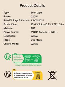 1 pieza Clip creativo mini Libro de luz para doméstico - Amarillo - Ver 12