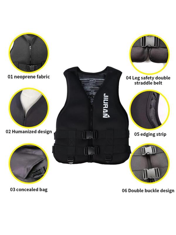 Life Jackets Vest, Adult Adjustable Safety Breathable Swimming Vest for