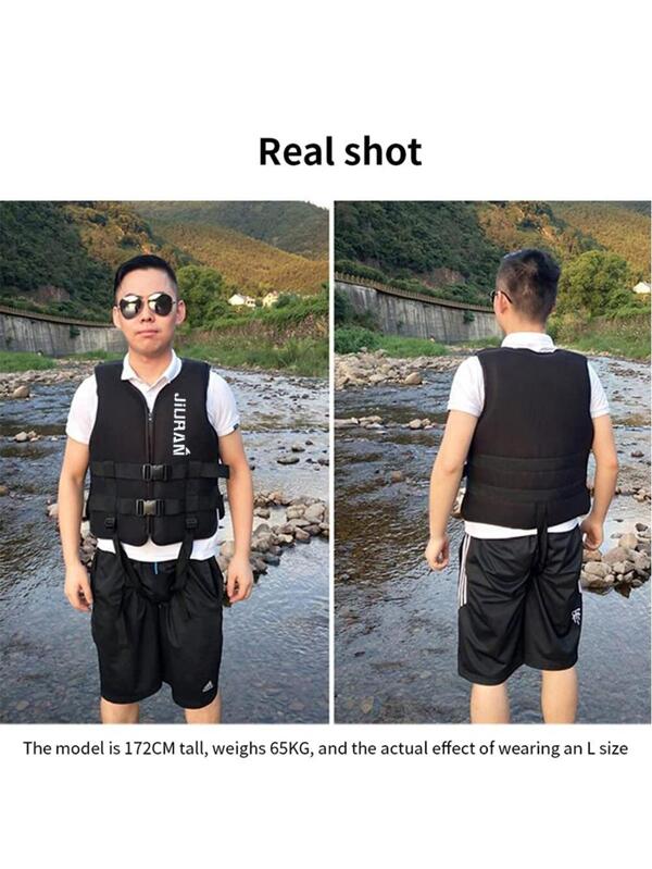 Life Jackets Vest, Adult Adjustable Safety Breathable Swimming Vest for