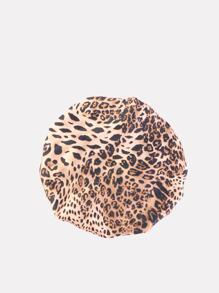 Leopard Print Hair Bonnet - Multicolor - View 3