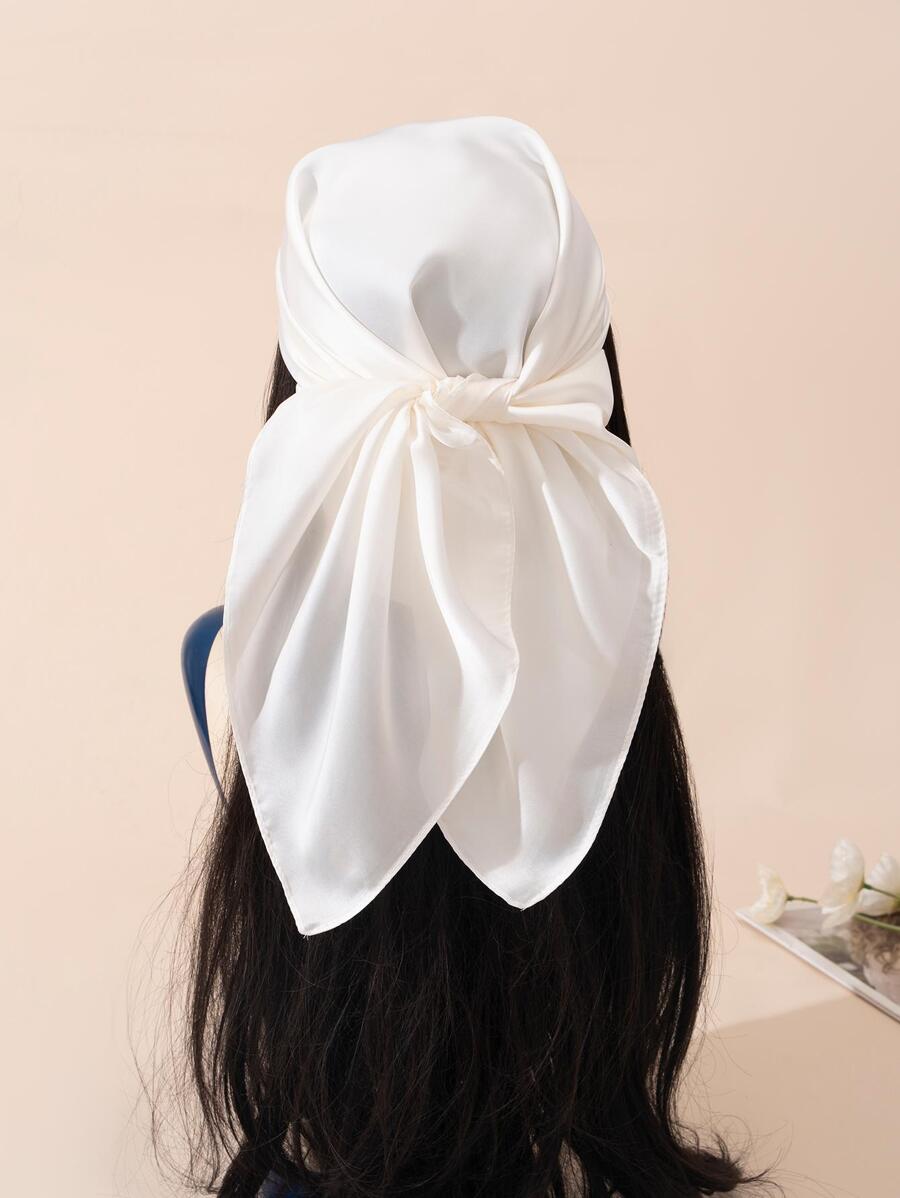 Pañuelo clásico minimalista sólido de estilo vaquero/vaquera para todas las estaciones, ideal para adornar tu aspecto. Puede ser utilizado como pañuelo, cinta para el pelo o banda para la cabeza.