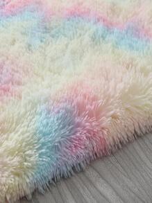 1入組紮染毛茸茸地毯 - 彩色 - 查看 10