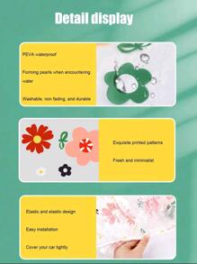 Bạt Phủ Xe Máy Họa Tiết Hoa - Trong sáng - Xem 6