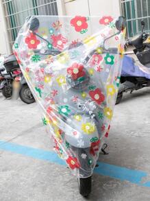 Bạt Phủ Xe Máy Họa Tiết Hoa - Trong sáng - Xem 3