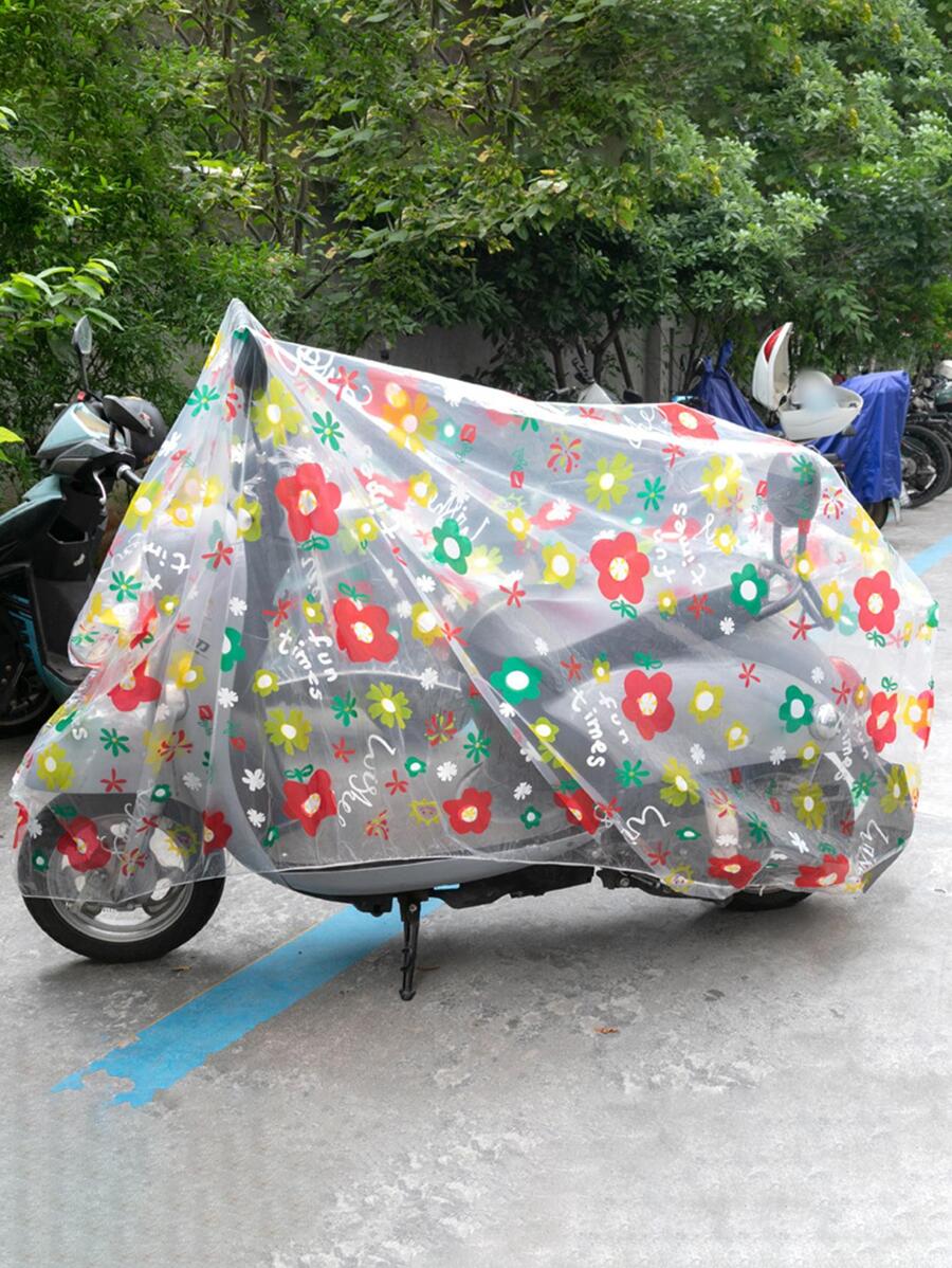 Bạt Phủ Xe Máy Họa Tiết Hoa - Trong sáng - Xem 1