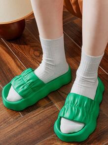 Women's Green Slippers - Green - View 3