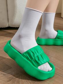 Women's Green Slippers - Green - View 4