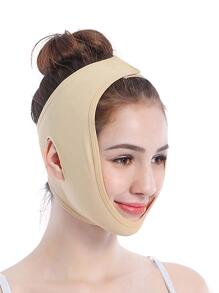 Mặt Đai, 1 Di Động Làm Săn Chắc Đôi Cằm Ban Nhạc Nâng Cơ Mặt Dacron & Spandex Màu Be Chuyên Nghiệp Nâng Và Làm Săn Chắc Mặt Băng - Màu be - Xem 1