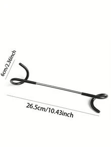 1 pieza Gancho doble cabeza - Negro - Ver 3