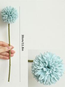 5入組30CM擬真花蒲公英球菊花假花客廳盆花安排婚禮裝飾 - 淺藍色 - 查看 5