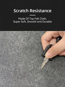 DANYCASE Kích Thước Lớn Văn Phòng Máy Tính Bàn Bảo Vệ Thảm Bàn Len Nỉ Miếng Lót Chuột Đệm Laptop Bàn Phím Chống Trượt Thảm Phụ Kiện Chơi Game - Xám - Xem 7