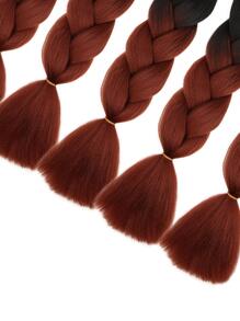 件裝大號編織頭髮 24 英寸適合婦女和兒童日常假期和角色扮演編織服裝黑棕色多色時尚合成頭髮鉤針接髮實用而靈活的高溫頭髮 - 彩色 - 查看 6