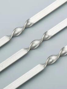 plys Thanh nướng bằng thép không gỉ - Bạc - Xem 3