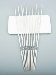 plys Thanh nướng bằng thép không gỉ - Bạc - Xem 2