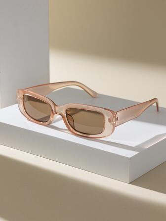 1 par Kvinnor Fyrkantig Båge Boho Shades Modeglasögon För Kvinnor Män Trendiga Retro Modeglasögon 90-tals vintage för utomhussommar