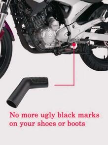 1pc Motorcycle Off-road Bike Gear Shift Lever Cover, Shifter Protective Rubber Sleeve - Black - View 1