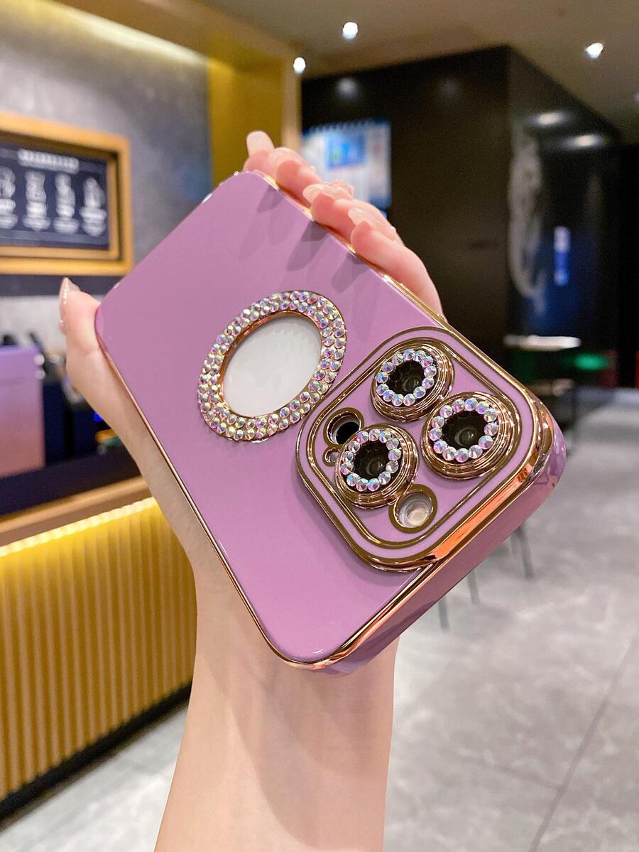 Funda para móvil con diseño de diamante de imitación