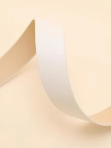 1入組女士星球扣飾時尚皮帶適用於日常生活 - 白色 - 查看 5