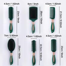 1pc PP Wide Tooth Comb, Modern Portable Hair Comb For Daily Life - Green - View 11