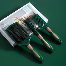 1pc PP Wide Tooth Comb, Modern Portable Hair Comb For Daily Life - Green - View 2