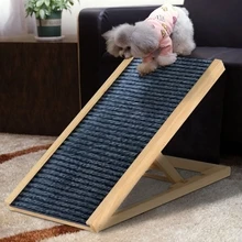Dog Ramp for Bed Car Ramp Folding Pet Ramp Dog Stairs Cat Ramp Portable Dog Step - Black - View 3