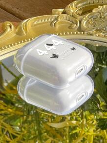 Hộp đựng tai nghe họa tiết con bướm Tương thích với AirPods - Đen và trắng - Xem 3