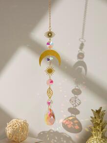 1入組月亮和人造水晶裝飾掛飾 - 彩色 - 查看 3