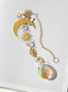 1入組月亮和人造水晶裝飾掛飾 - 彩色 - 查看 6