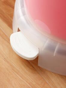 1入組PP垃圾桶，現代字母圖形家用桌面垃圾桶 - 玫紅色 - 查看 6