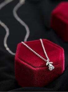 2 piezas de moda micro incrustado zirconia cúbica anillos - Plateado - Ver 2